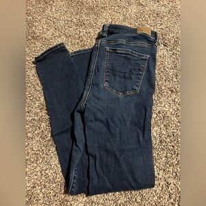 (6/$10) AE Dark Blue Denim Skinny Jeans